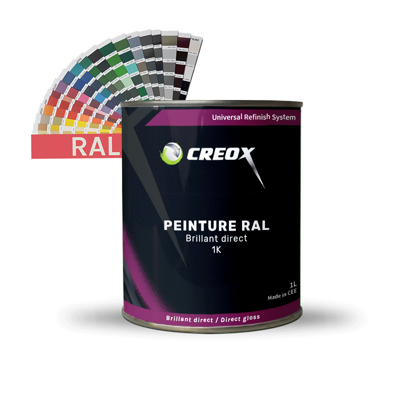 Peinture teinte RAL brillant direct