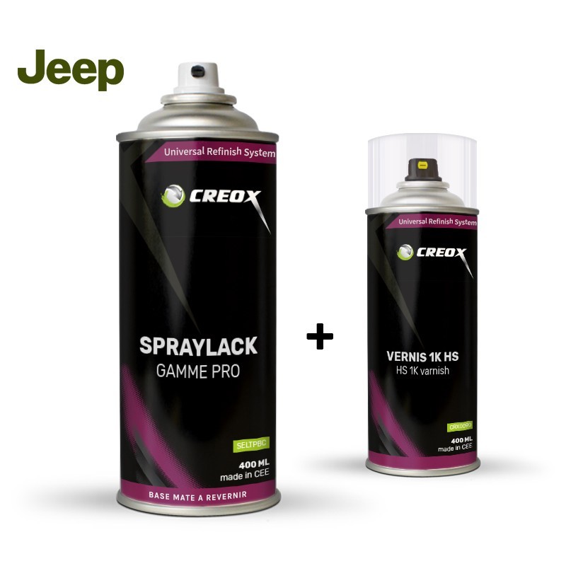 Kit bombe de peinture Jeep et vernis