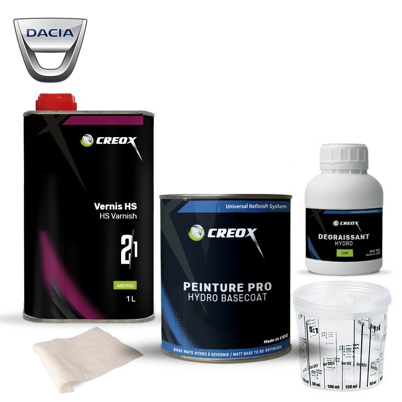 Kit peinture hydro Dacia et vernis