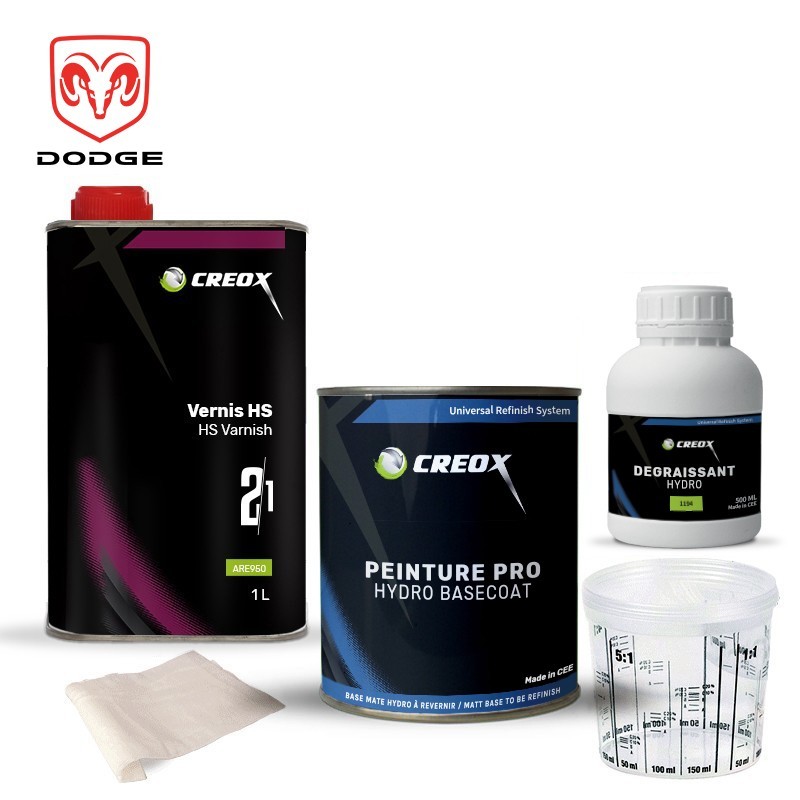 Kit peinture hydro Dodge et vernis