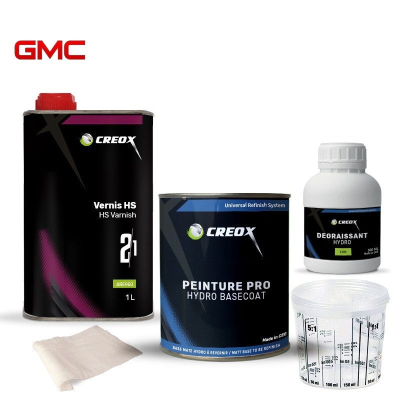 Kit peinture hydro GMC et vernis