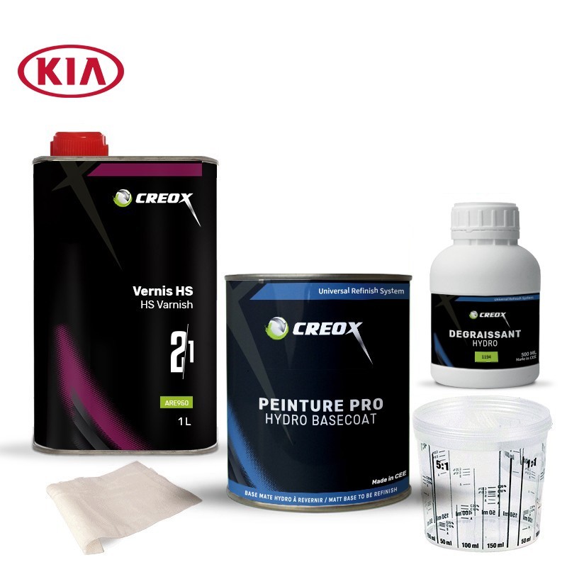 Kit peinture hydro Kia et vernis