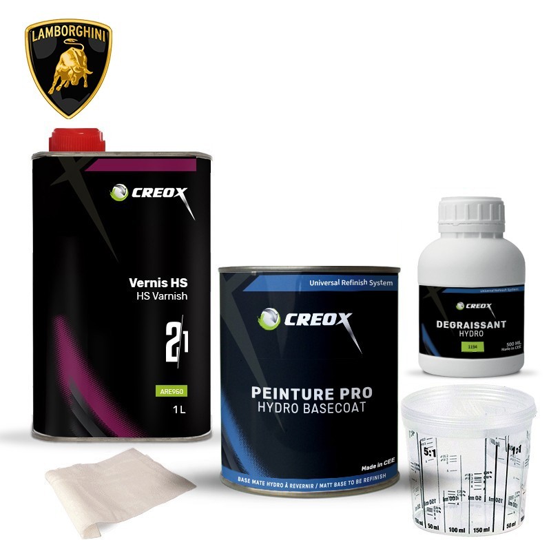 Kit peinture hydro Lamborghini et vernis