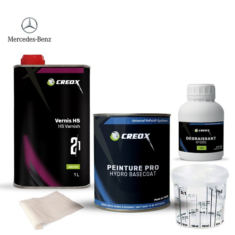 Kit peinture hydro Mercedes-Benz et vernis