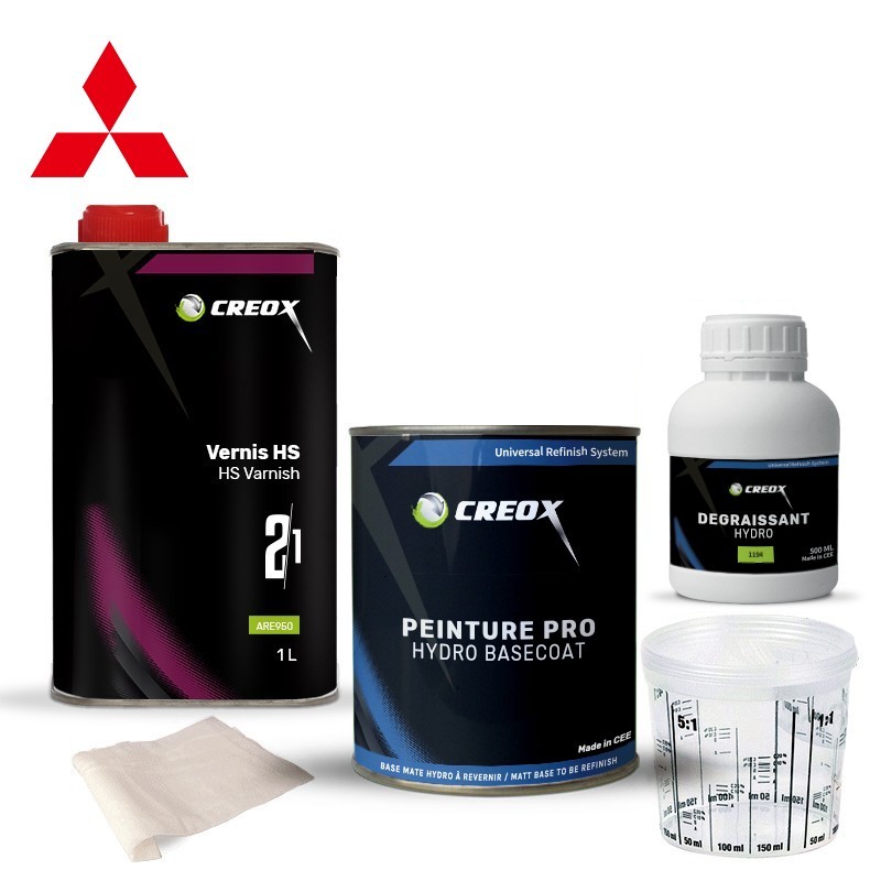 Kit peinture hydro Mitsubishi et vernis