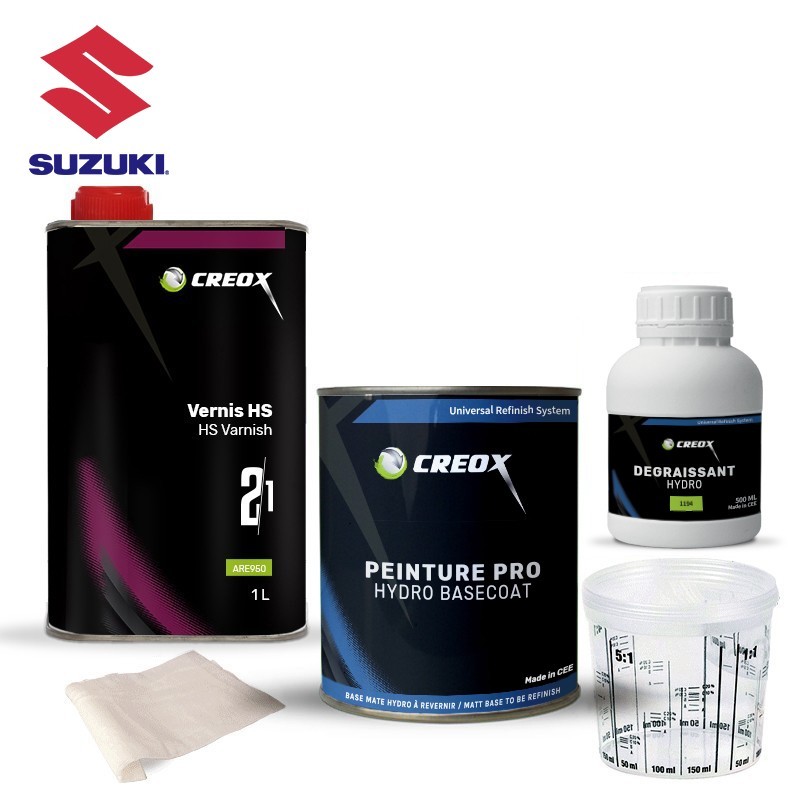 Kit peinture hydro Suzuki et vernis