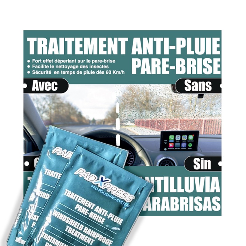 Lot de 2 lingettes Anti-pluie pour pare-brise