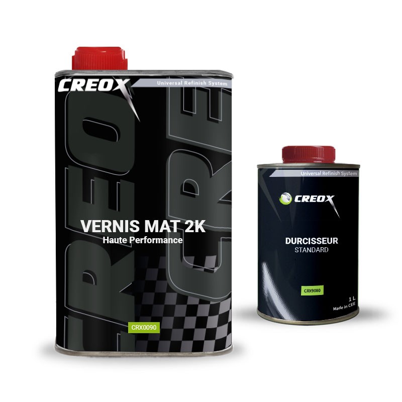 Kit vernis mat 2k haute performance