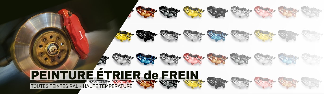 Bombe et pot de peinture étrier de frein